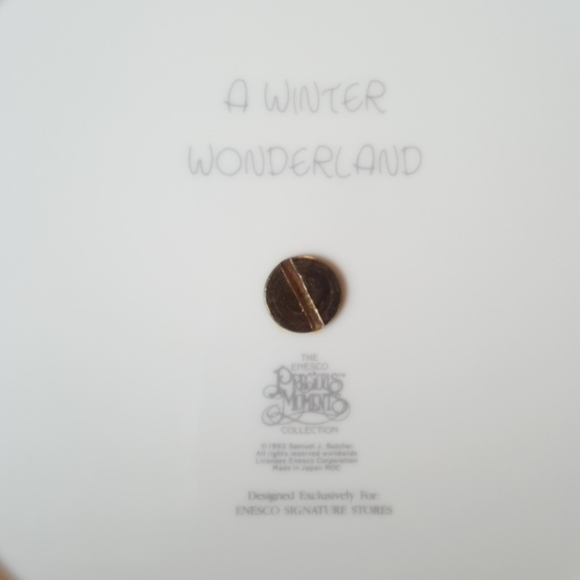 PRECIOUS MOMENTS ♡ Vintage Two Tier "A Winter Wonderland" Cookie Serving Plates - Picture 14 of 14